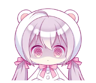 ⭐ emoji A Girl in a Bear Costume @deazzle Telegram sticker 22 of 32