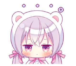 ⭐ emoji A Girl in a Bear Costume @deazzle Telegram sticker 7 of 32