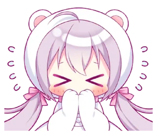 ⭐ emoji A Girl in a Bear Costume @deazzle Telegram sticker 17 of 32