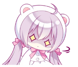 ⭐ emoji A Girl in a Bear Costume @deazzle Telegram sticker 23 of 32