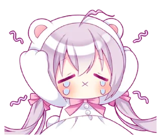 ⭐ emoji A Girl in a Bear Costume @deazzle Telegram sticker 21 of 32