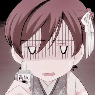 🌸 emoji Haruhi Fujioka soft filter @aidoruhelp Telegram sticker 22 of 30
