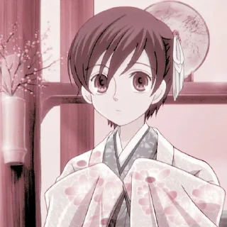 🌸 emoji Haruhi Fujioka soft filter @aidoruhelp Telegram sticker 10 of 30
