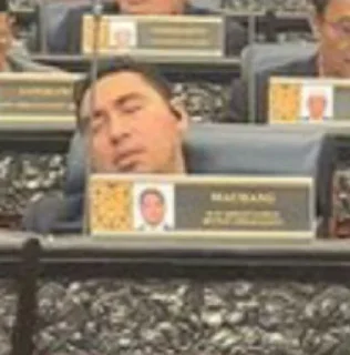 😴 emoji Malaysian politicians momen Telegram sticker 5 of 35