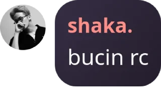 Sticker from shaka.
