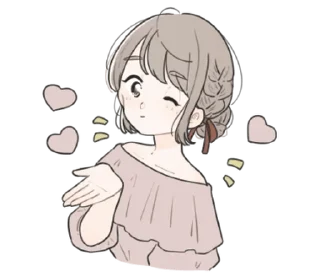 🤍 emoji 소중한 ⸻ @stikie's  ౨ৎ  @pacii Telegram sticker 16 of 40