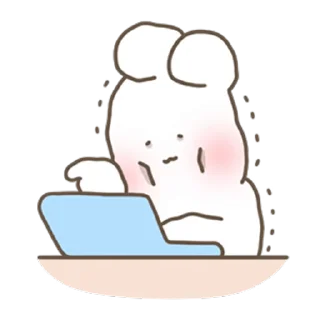 ⭐ emoji Creampuff Bunny Shuya! @deazzle Telegram sticker 14 of 24