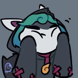 ✨ emoji 空蓝小可爱(˃ ⌑ ˂ഃ )∂ Telegram sticker 11 of 56