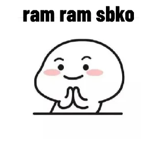 🙏 emoji Ashwini's sticker pack (@Sarcastic_07_bot) Telegram sticker 5 of 120