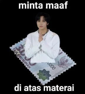 Sticker from kimchi jjigae