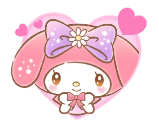 ⭐ emoji マイメロディ 甘かわデザイン♪ [@fdoll] Telegram sticker 2 of 24