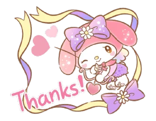 ⭐ emoji マイメロディ 甘かわデザイン♪ [@fdoll] Telegram sticker 3 of 24