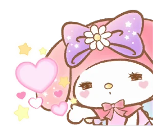 ⭐ emoji マイメロディ 甘かわデザイン♪ [@fdoll] Telegram sticker 7 of 24
