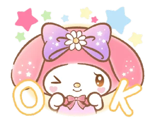 ⭐ emoji マイメロディ 甘かわデザイン♪ [@fdoll] Telegram sticker 11 of 24