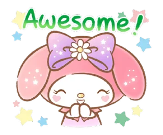⭐ emoji マイメロディ 甘かわデザイン♪ [@fdoll] Telegram sticker 14 of 24