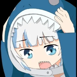 🦈 emoji Gawr gura @Sunnystickerpack Telegram sticker 5 of 44