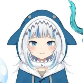 🦈 emoji Gawr gura @Sunnystickerpack Telegram sticker 7 of 44