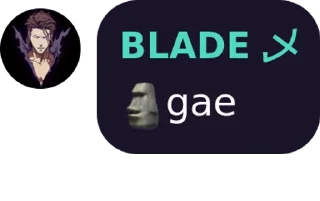 Sticker from BLADE 乄s kang pack