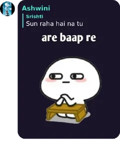 Sticker from Ashwini's sticker pack (@Shinobu_robot)