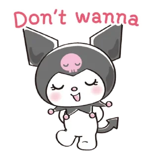 ⭐ emoji Too Cute Kuromi [@fdoll] Telegram sticker 12 of 40