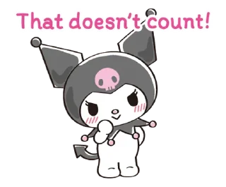 ⭐ emoji Too Cute Kuromi [@fdoll] Telegram sticker 20 of 40