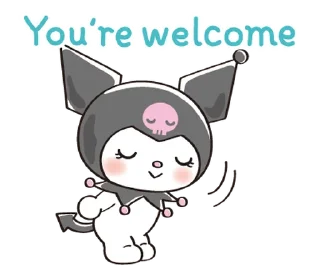 ⭐ emoji Too Cute Kuromi [@fdoll] Telegram sticker 6 of 40