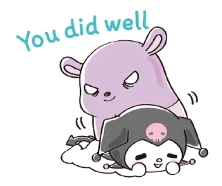 ⭐ emoji Too Cute Kuromi [@fdoll] Telegram sticker 8 of 40