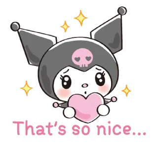 ⭐ emoji Too Cute Kuromi [@fdoll] Telegram sticker 9 of 40