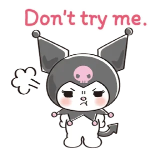 ⭐ emoji Too Cute Kuromi [@fdoll] Telegram sticker 21 of 40