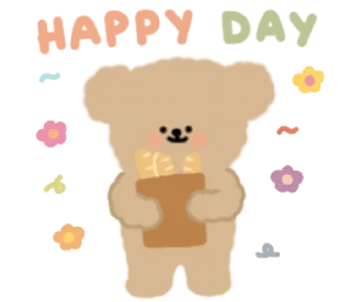 🧸 emoji ✧ @STRAWBERRYHOLIC : Lovely BonBon Bear Telegram sticker 13 of 32