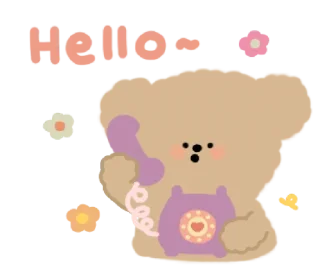 🧸 emoji ✧ @STRAWBERRYHOLIC : Lovely BonBon Bear Telegram sticker 1 of 32