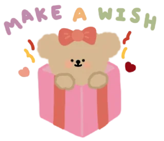 🧸 emoji ✧ @STRAWBERRYHOLIC : Lovely BonBon Bear Telegram sticker 20 of 32