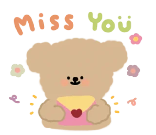 🧸 emoji ✧ @STRAWBERRYHOLIC : Lovely BonBon Bear Telegram sticker 10 of 32