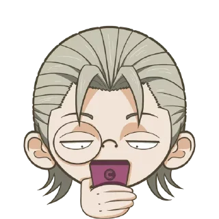 📱 emoji GinFaces By @LindakStickers Telegram sticker 9 of 43