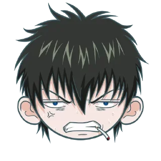 😠 emoji GinFaces By @LindakStickers Telegram sticker 21 of 43