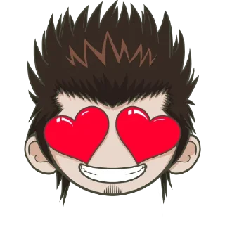 😍 emoji GinFaces By @LindakStickers Telegram sticker 8 of 43