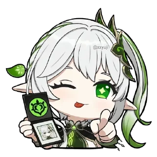 Sticker from Nahida • @xxyuji • @Grup_Anime_Chat