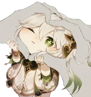 Sticker from Nahida • @xxyuji • @Grup_Anime_Chat