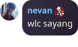Sticker from nev pack