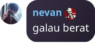 Sticker from nev pack