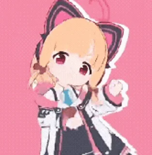 😊 emoji 小桃！小桃！  @DimensionID Telegram sticker 7 of 73