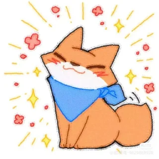 ⭐ emoji 小茶狐 Telegram sticker 8 of 101