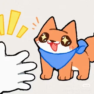 ⭐ emoji 小茶狐 Telegram sticker 7 of 101