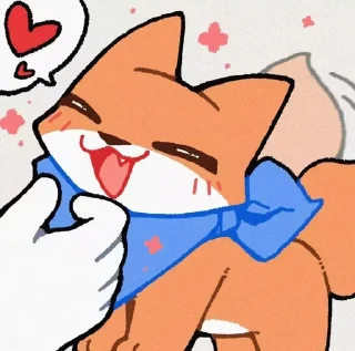 ⭐ emoji 小茶狐 Telegram sticker 11 of 101