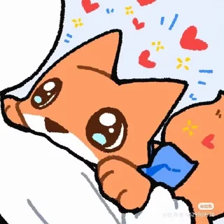 ⭐ emoji 小茶狐 Telegram sticker 15 of 101