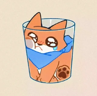 ⭐ emoji 小茶狐 Telegram sticker 9 of 101