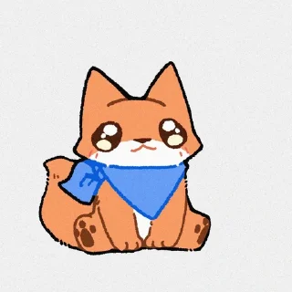 ⭐ emoji 小茶狐 Telegram sticker 24 of 101