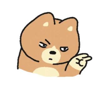 🫤 emoji (S1.EP5) 嗚比的朋友_我很忙耶 @moe_sticker_bot Telegram sticker 18 of 40
