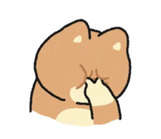 😑 emoji (S1.EP5) 嗚比的朋友_我很忙耶 @moe_sticker_bot Telegram sticker 19 of 40