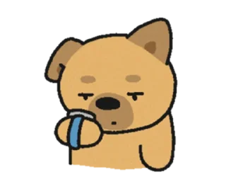 ⏰ emoji (S1.EP5) 嗚比的朋友_我很忙耶 @moe_sticker_bot Telegram sticker 24 of 40